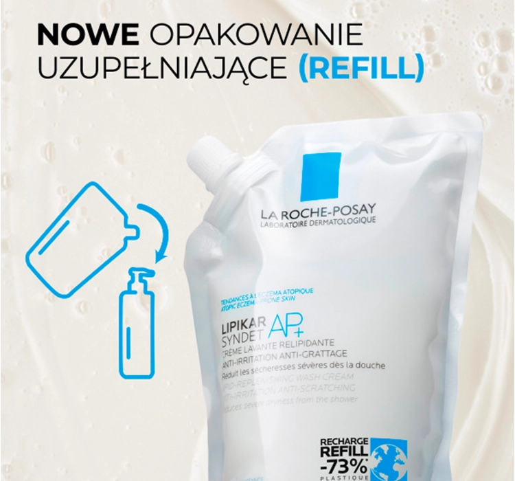 La Roche-Posay Lipikar Syndet AP+ крем для мытья refill 400мл