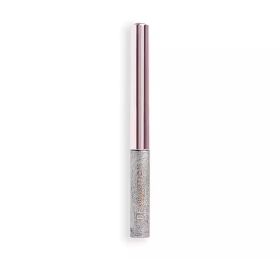 MAKEUP REVOLUTION FESTIVE ALLURE БЛЕСТЯЩАЯ ПОДВОДКА ДЛЯ ГЛАЗ SILVER FLUSH 2,4МЛ