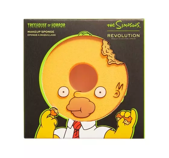 MAKEUP REVOLUTION X THE SIMPSONS TREEHOUSE OF HORROR ГУБКА ДЛЯ МАКИЯЖА DONUT HEAD HOMER