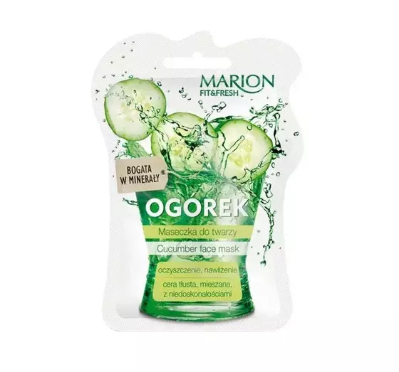 MARION FIT FRESH МАСКА ДЛЯ ЛИЦА ОГУРЕЦ 7,5 МЛ