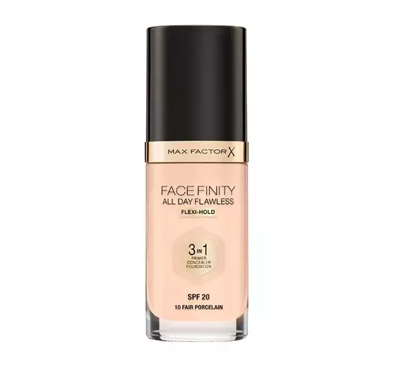 MAX FACTOR FACEFINITY ALL DAY FLAWLESS ТОНАЛЬНОЕ СРЕДСТВО 3В1 10 FAIR PORCELAIN 30МЛ