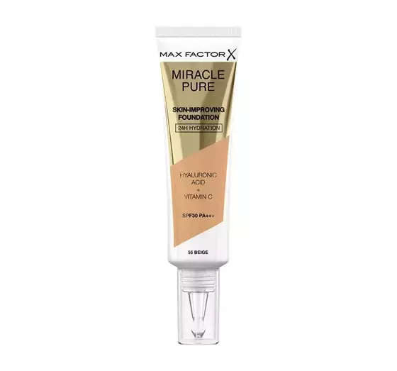 MAX FACTOR MIRACLE PURE ТОНАЛЬНОЕ СРЕДСТВО ДЛЯ УЛУЧШЕНИЯ СОСТОЯНИЯ КОЖИ 55 BEIGE 30МЛ