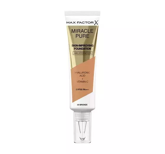 MAX FACTOR MIRACLE PURE ТОНАЛЬНОЕ СРЕДСТВО ДЛЯ УЛУЧШЕНИЯ СОСТОЯНИЯ КОЖИ 80 BRONZE 30МЛ