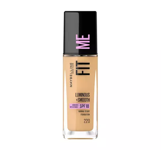 MAYBELLINE FIT ME LUMINOUS + SMOOTH ТОНАЛЬНОЕ СРЕДСТВО 220 NATURAL BEIGE 30МЛ