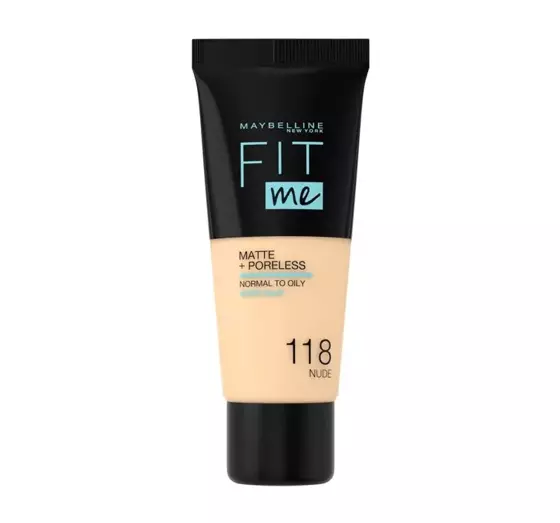 MAYBELLINE FIT ME МАТИРУЮЩЕЕ ТОНАЛЬНОЕ СРЕДСТВО 118 NUDE