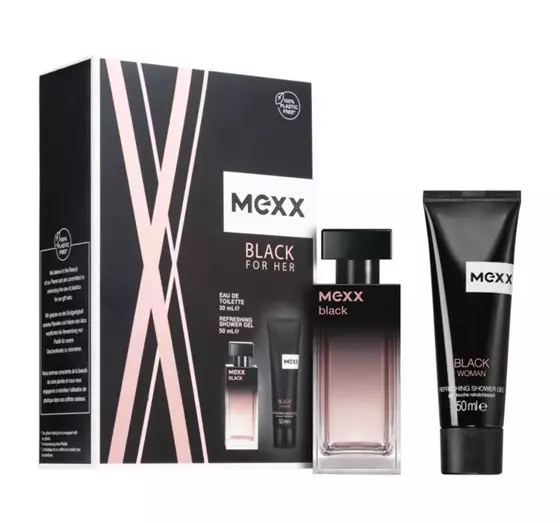 MEXX BLACK WOMAN ТУАЛЕТНАЯ ВОДА 30МЛ + ГЕЛЬ 50МЛ