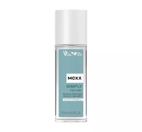 MEXX SIMPLY FOR HIM DEODORANT NATURAL SPRAY ДЕЗОДОРАНТ 75МЛ