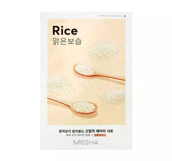 MISSHA AIRY FIT SHEET MASK ОСВЕТЛЯЮЩЕ-РАЗГЛАЖИВАЮЩАЯ ТКАНЕВАЯ МАСКА РИС 19Г