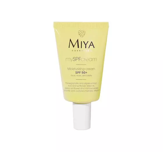 MIYA COSMETICS MY SPF CREAM УВЛАЖНЯЮЩИЙ КРЕМ SPF 50+ ЛИЦО ГЛАЗА ДЕКОЛЬТЕ 40МЛ