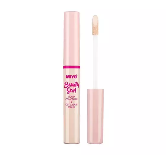 MIYO BEAUTY SKIN LIQUID CONCEALER AND CUT CREASE MAKER МАСКИРУЮЩИЙ ЖИДКИЙ КОРРЕКТОР 03 HELLO NEUTRAL 7МЛ