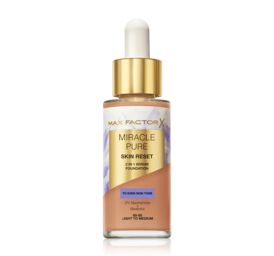 Max Factor Miracle Pure Skin Reset тональное средство для лица 60-80 Light to Medium 30мл