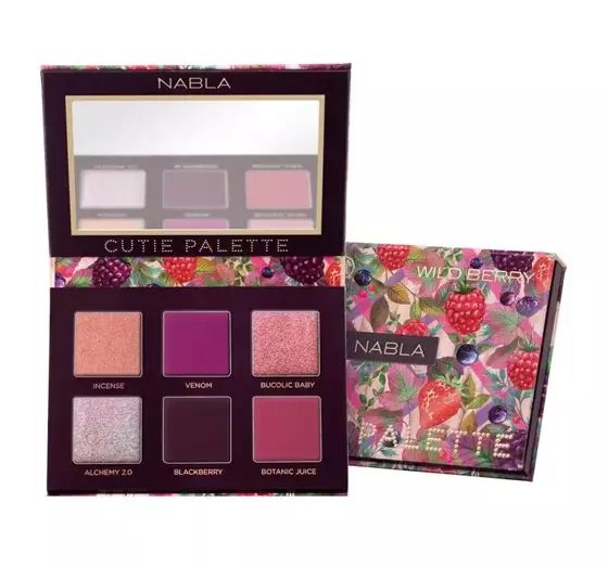 NABLA CUTIE PALETTE ПАЛЕТКА 6 ТЕНЕЙ WILD BERRY 8Г