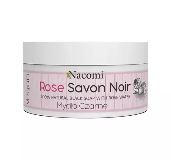 NACOMI ЧЕРНОЕ МЫЛО SAVON NOIR ROSE 100% НАТУРАЛЬНОЕ 125Г