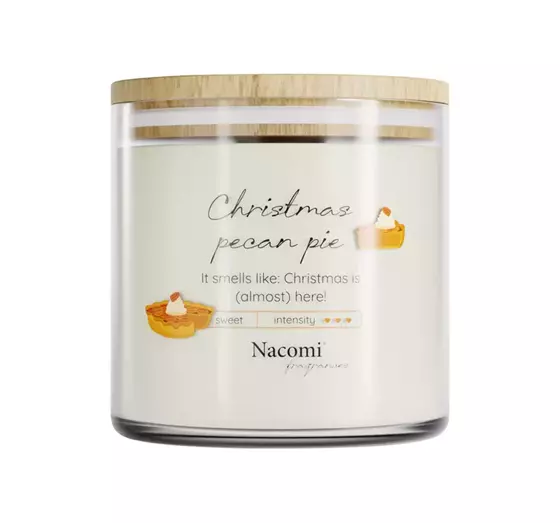 NACOMI FRAGRANCES АРОМАТИЧЕСКАЯ СОЕВАЯ СВЕЧА CHRISTMAS PECAN PIE 450Г