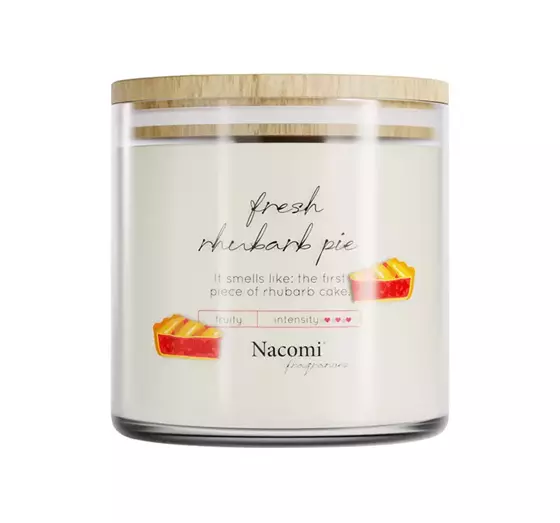 NACOMI FRAGRANCES АРОМАТИЧЕСКАЯ СОЕВАЯ СВЕЧА FRESH RHUBARB PIE 450Г