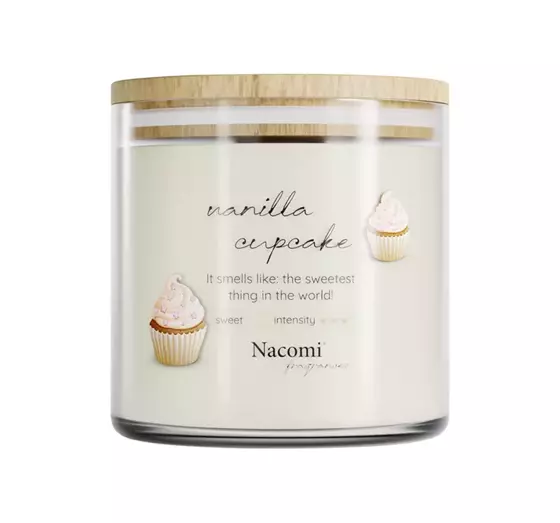 NACOMI FRAGRANCES АРОМАТИЧЕСКАЯ СОЕВАЯ СВЕЧА VANILLA CUPCAKE 450Г