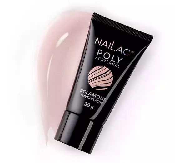 NAILAC POLY ACRYL & GEL АКРИЛ-ГЕЛЬ #GLAMOUR COVER PEACHY 30Г