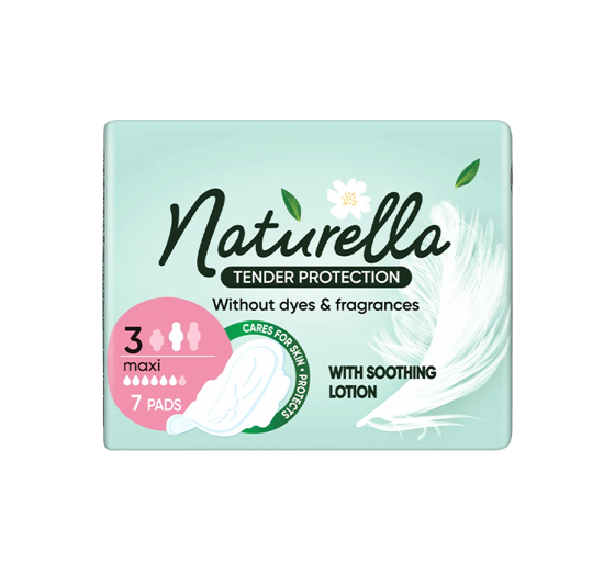 NATURELLA TENDER PROTECTION MAXI ГИГИЕНИЧЕСКИЕ ПРОКЛАДКИ С КРЫЛЬЦАМИ 7 ШТ