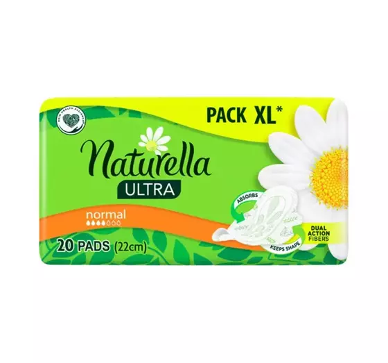 NATURELLA ULTRA NORMAL 22 СМ ГИГИЕНИЧЕСКИЕ ПРОКЛАДКИ С КРЫЛЬЦАМИ 20 ШТ