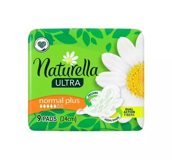 NATURELLA ULTRA NORMAL PLUS 24 СМ ГИГИЕНИЧЕСКИЕ ПРОКЛАДКИ С КРЫЛЬЦАМИ 9 ШТ