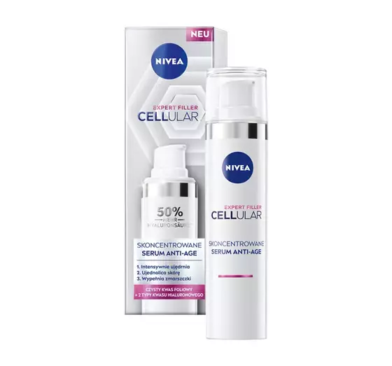 NIVEA CELLULAR EXPERT FILLER КОНЦЕНТРИРОВАННАЯ СЫВОРОТКА ПРОТИВ СТАРЕНИЯ ANTI-AGE 40МЛ