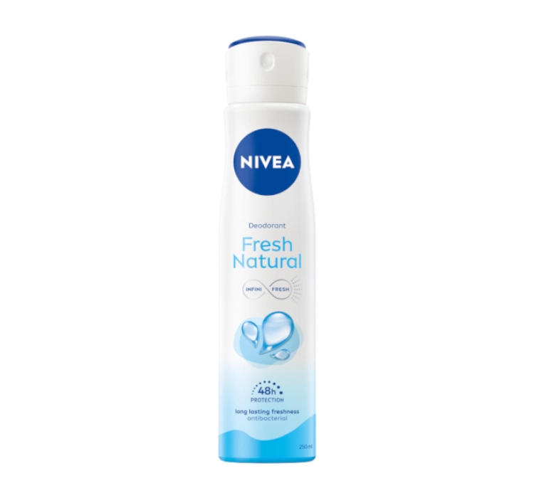 NIVEA FRESH NATURAL ДЕЗОДОРАНТ-СПРЕЙ ДЛЯ ЖЕНЩИН 250МЛ