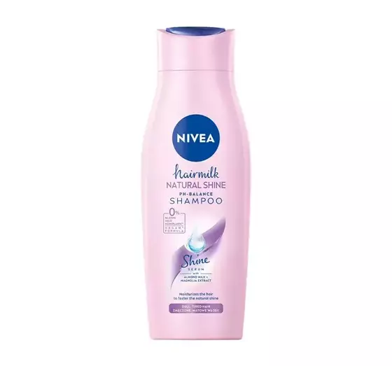 NIVEA HAIRMILK ШАМПУНЬ ДЛЯ БЛЕСКА ВОЛОС 400 МЛ