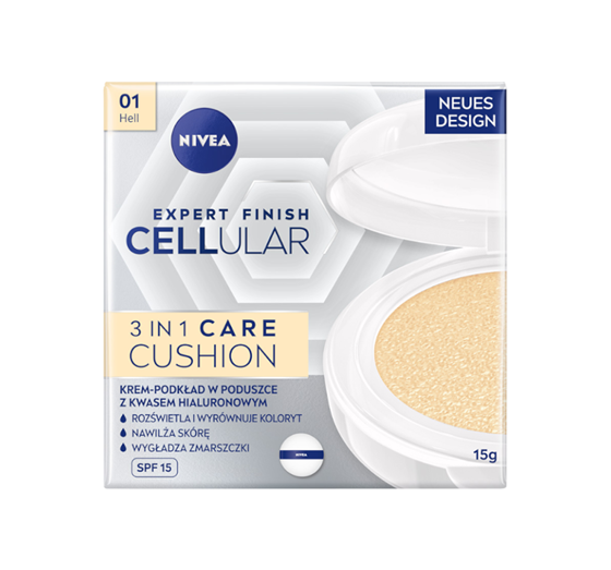 NIVEA HYALURON CELLULAR FILLER КОМПАКТНОЕ ТОНАЛЬНОЕ СРЕДСТВО SPF15 01 HELL 15Г