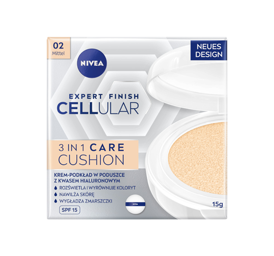 NIVEA HYALURON CELLULAR FILLER КОМПАКТНОЕ ТОНАЛЬНОЕ СРЕДСТВО SPF15 02 MITTEL 15Г