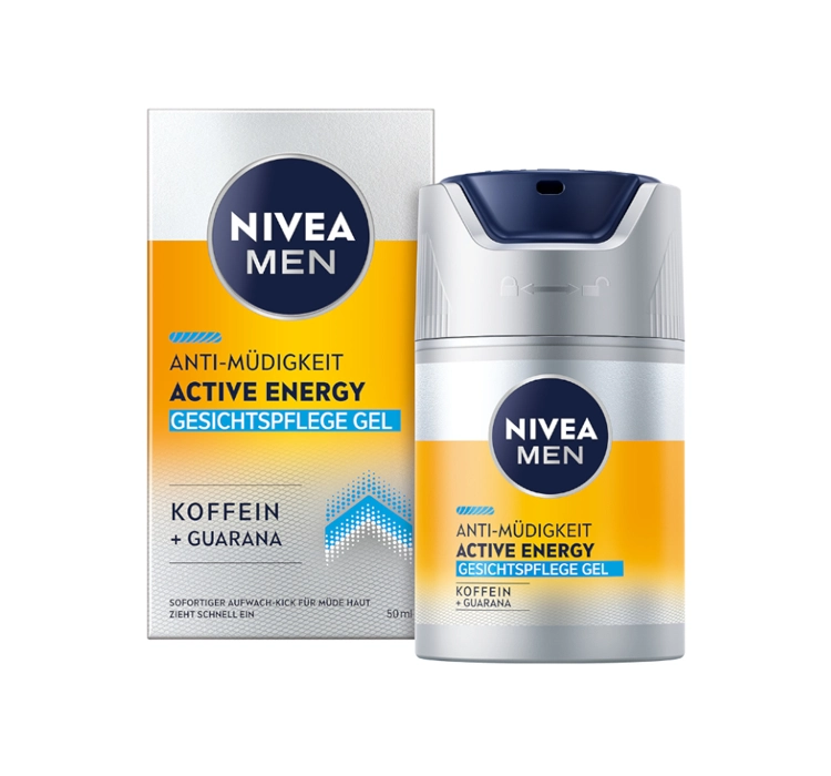 NIVEA MEN ACTIVE ENERGY СТИМУЛИРУЮЩИЙ КРЕМ-ГЕЛЬ ДЛЯ ЛИЦА С КОФЕИНОМ 50МЛ