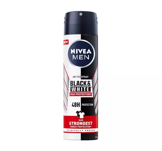 NIVEA MEN BLACK & WHITE MAX PROTECTION АНТИПЕРСПИРАНТ-СПРЕЙ 150МЛ