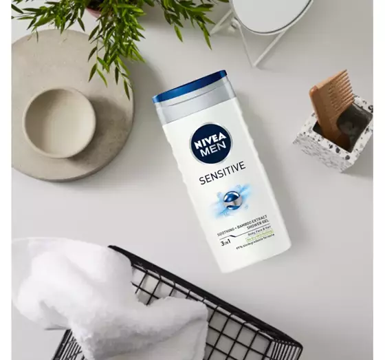 NIVEA MEN SENSITIVE ДЕЛИКАТНЫЙ ГЕЛЬ ДЛЯ ДУША ДЛЯ МУЖЧИН ДЛЯ ТЕЛА, ЛИЦА И ВОЛОС 250МЛ