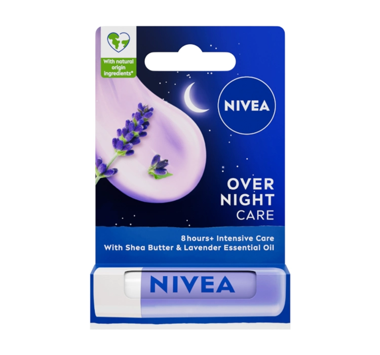 NIVEA OVERNIGHT CARE НОЧНАЯ ГИГИЕНИЧЕСКАЯ ПОМАДА ДЛЯ ГУБ 4,8Г