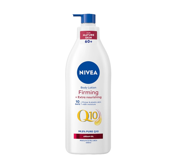 NIVEA Q10 PLUS ARGAN OIL УКРЕПЛЯЮЩИЙ БАЛЬЗАМ ДЛЯ ТЕЛА ДЛЯ СУХОЙ И ОЧЕНЬ СУХОЙ КОЖИ 400МЛ