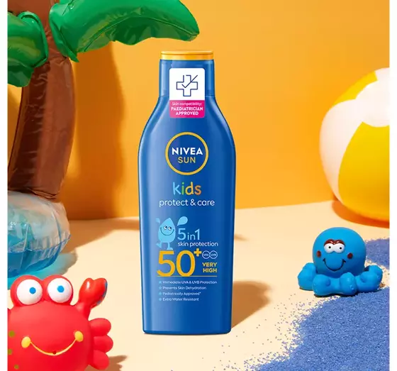 NIVEA SUN KIDS PROTECT & CARE БАЛЬЗАМ ДЛЯ ДЕТЕЙ С ОЧЕНЬ ВЫСОКИМ УРОВНЕМ ЗАЩИТЫ SPF50 + 200МЛ