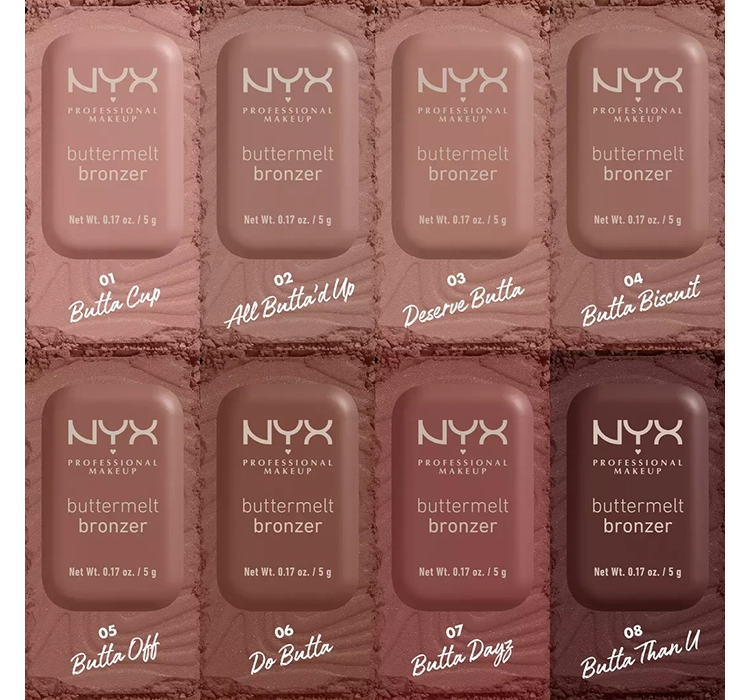 NYX PROFESSIONAL MAKEUP BUTTERMELT БРОНЗЕР ДЛЯ ЛИЦА 02 ALL BUTTAD UP 5Г