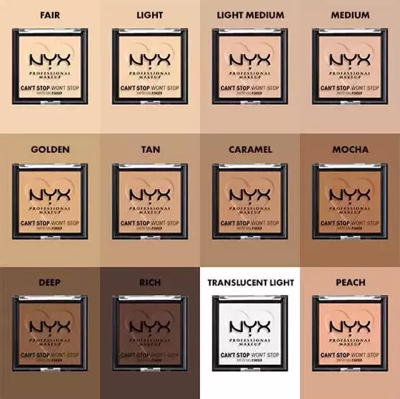 NYX PROFESSIONAL MAKEUP CAN'T STOP WON'T STOP МАТИРУЮЩАЯ ПУДРА 04 MEDIUM 6Г