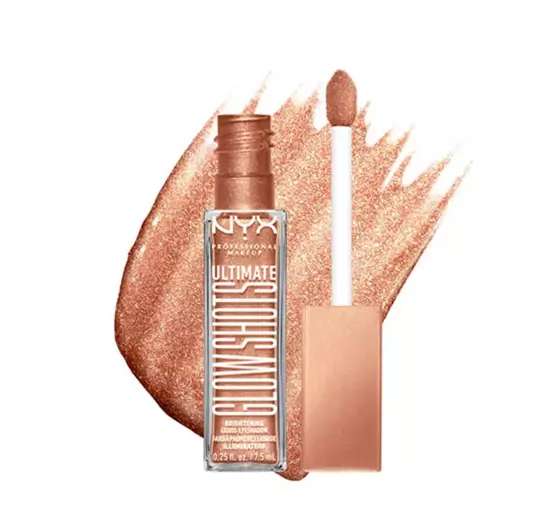 NYX PROFESSIONAL MAKEUP GLOW SHOTS БЛЕСТЯЩИЕ ТЕНИ ДЛЯ ВЕК 08 TWISTED TANGERINE 7,5МЛ