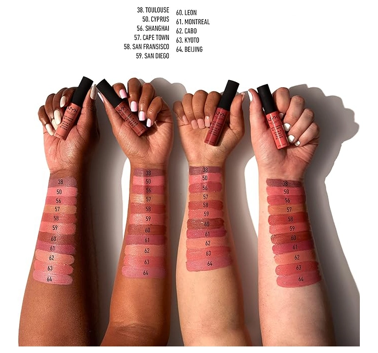 NYX PROFESSIONAL MAKEUP SOFT MATTE ЖИДКАЯ МАТОВАЯ ПОМАДА 19 CANNES 8МЛ