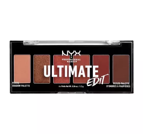 NYX PROFESSIONAL MAKEUP ULTIMATE EDIT PETITE Палетка теней для век USPP01 WARM NEUTRALS 6X1,2 г