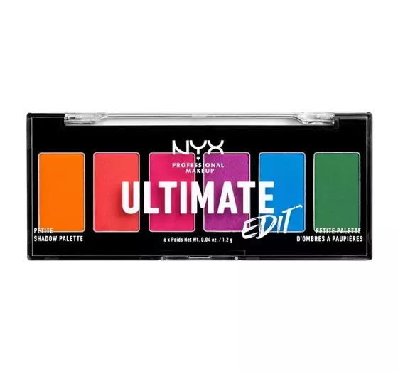 NYX PROFESSIONAL MAKEUP ULTIMATE EDIT PETITE ПАЛЕТКА ТЕНЕЙ USPP02 BRIGHTS 6X1,2Г