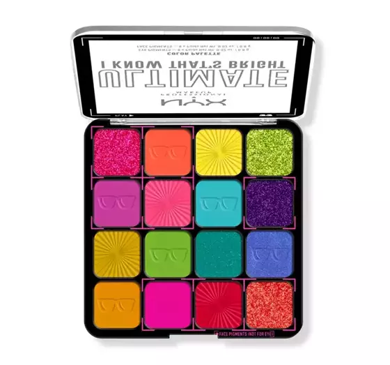 NYX PROFESSIONAL MAKEUP ULTIMATE ПАЛИТРА ТЕНЕЙ ДЛЯ ВЕК I KNOW THAT'S BRIGHT 12,8Г