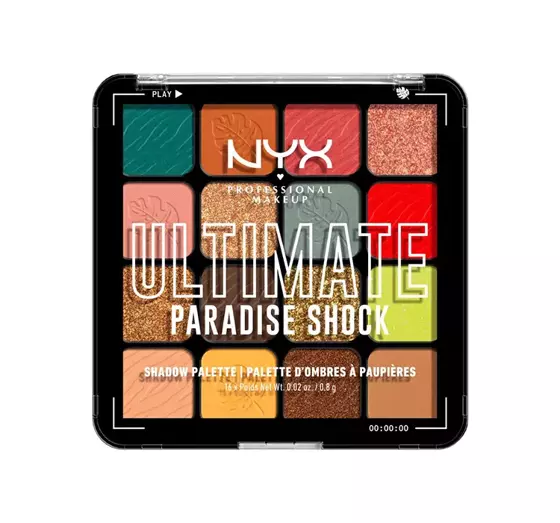 NYX PROFESSIONAL MAKEUP ULTIMATE ПАЛИТРА ТЕНЕЙ ДЛЯ ВЕК PARADISE SHOCK 12,8Г