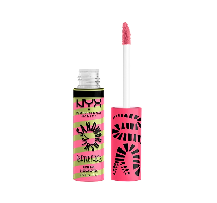 NYX Professional Make Up x Beetlejuice Sandworm Swirl блеск для губ 01 Pink + Green 10ml 