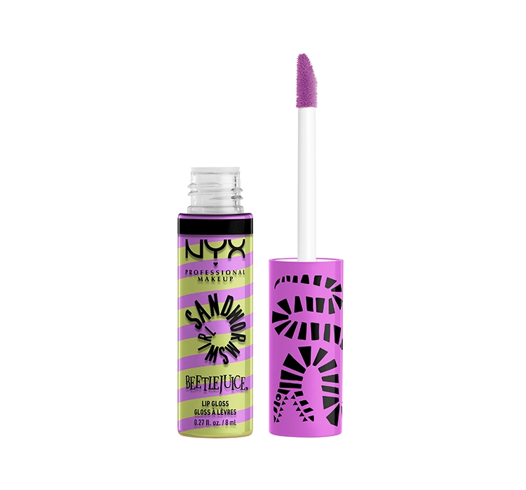 NYX Professional Make Up x Beetlejuice Sandworm Swirl блеск для губ 02 Green + Purple 10мл