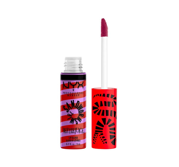 NYX Professional Make Up x Beetlejuice Sandworm Swirl блеск для губ 03 Purple + Red 10мл