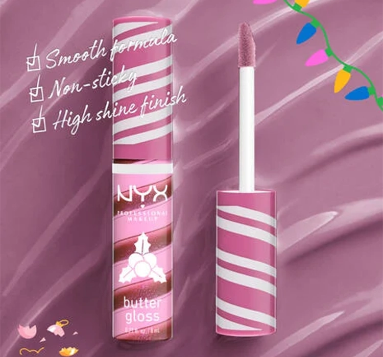 NYX Professional Makeup Butter Gloss Swirl блеск для губ 04 Holly Berry Swirl 8мл