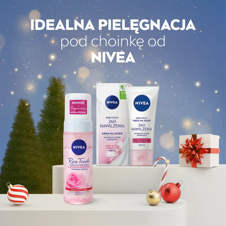 Nivea Pink Chic набор косметики для ухода за лицом: крем для лица SPF15 + пенка для умывания