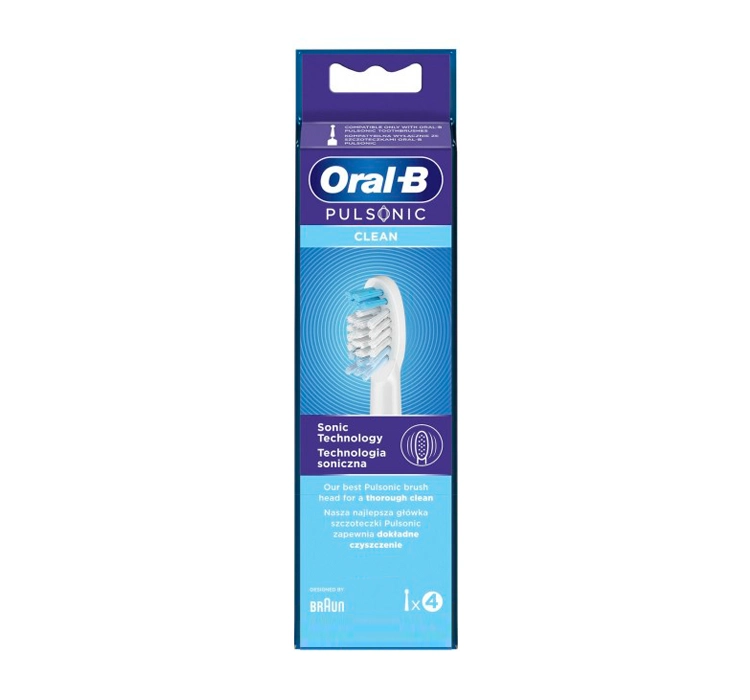 Oral-B Pulsonic Clean сменные насадки для электрической зубной щетки 4 штуки