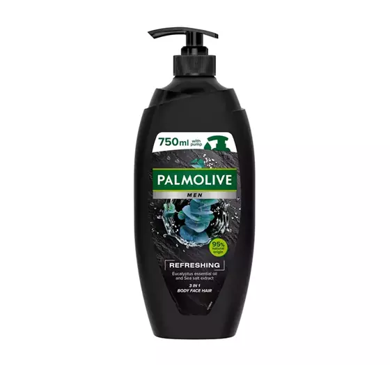 PALMOLIVE MEN REFRESHING ГЕЛЬ ДЛЯ ДУША 3В1 ДЛЯ ТЕЛА, ЛИЦА И ВОЛОС 750МЛ